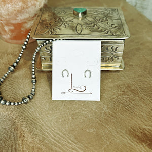 The Tiny Sterling Silver Horseshoe Studs