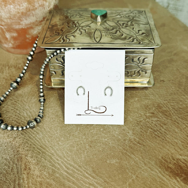The Tiny Sterling Silver Horseshoe Studs