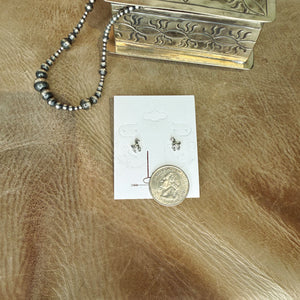 The Tiny Sterling Silver Horse Studs