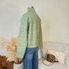 The Jess Mock Neck in Sage Green