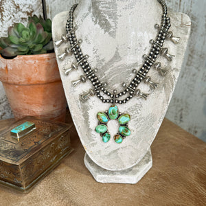 The Mini Sonoran Turquoise Squash Blossom Necklace