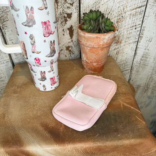 Pink Cowgirl Boots~ Pouch