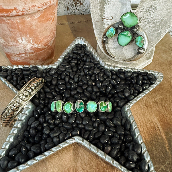 The Sonoran Turquoise Siete Cuff