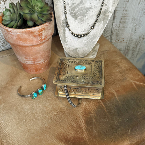 Hand Stamped Silver Box