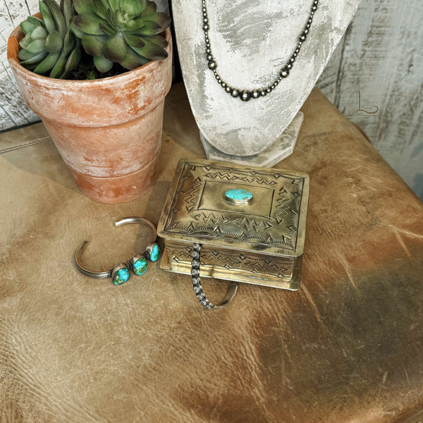 Hand Stamped Silver Box