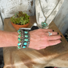 The Sonoran Turquoise Stamped Sterling Silver Cuff