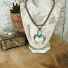 The Sterling Silver Pearl & Turquoise Naja Pendant Set