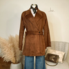 The Luxe Faux Suede Wrap Coat