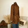 The Luxe Faux Suede Wrap Coat