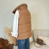 The Tilden Puffer Vest in Mocha
