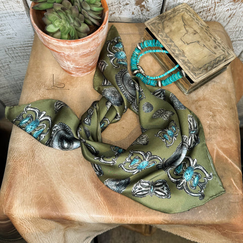 Turqs & Conchos Silk Shorty Wild Rag