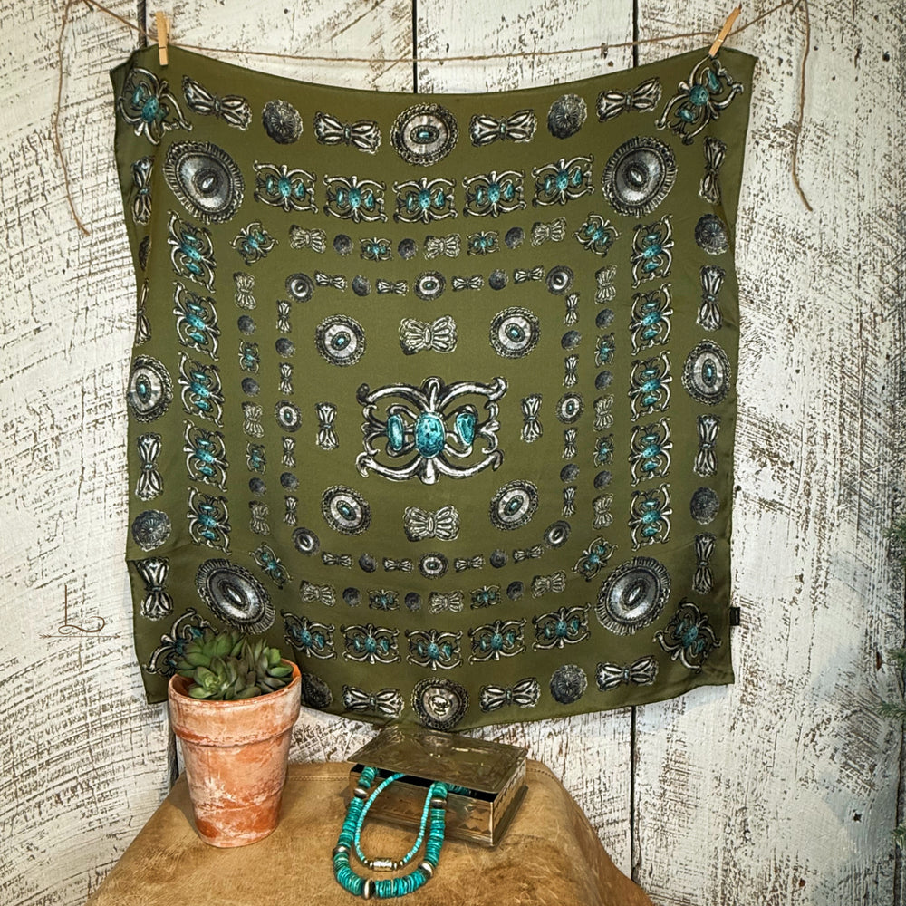 Turqs & Conchos Silk Shorty Wild Rag