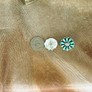 Verde Turquoise Mini Cluster Earrings
