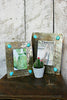 Hand Stamped Silver & Turquoise Frames - L Trading