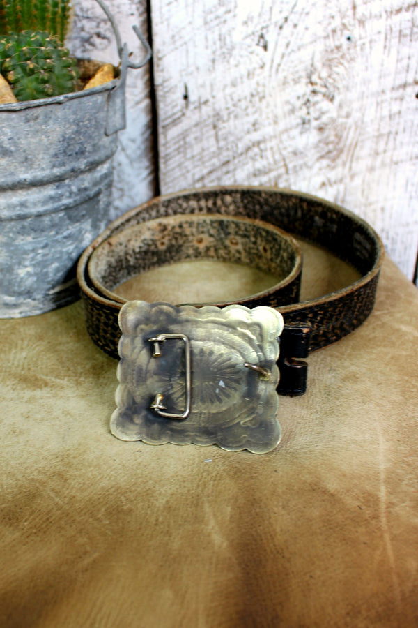 Hand Stamped Silver Buckle - L Trading