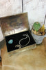 Grande Hand Stamped Silver & Turquoise Box - L Trading