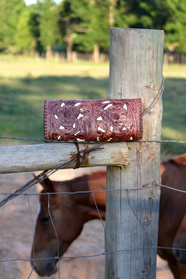 Antonio Tooled Clutch w/ Ivory Inlay - L Trading
