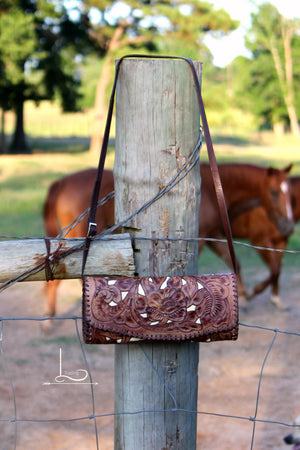Antonio Tooled Clutch w/ Ivory Inlay - L Trading
