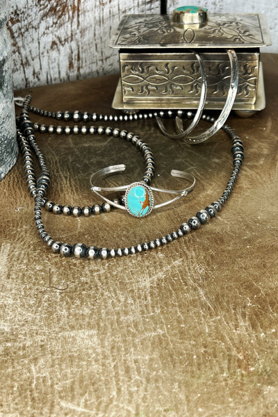 The Pequeno Turquoise Stacker Cuff
