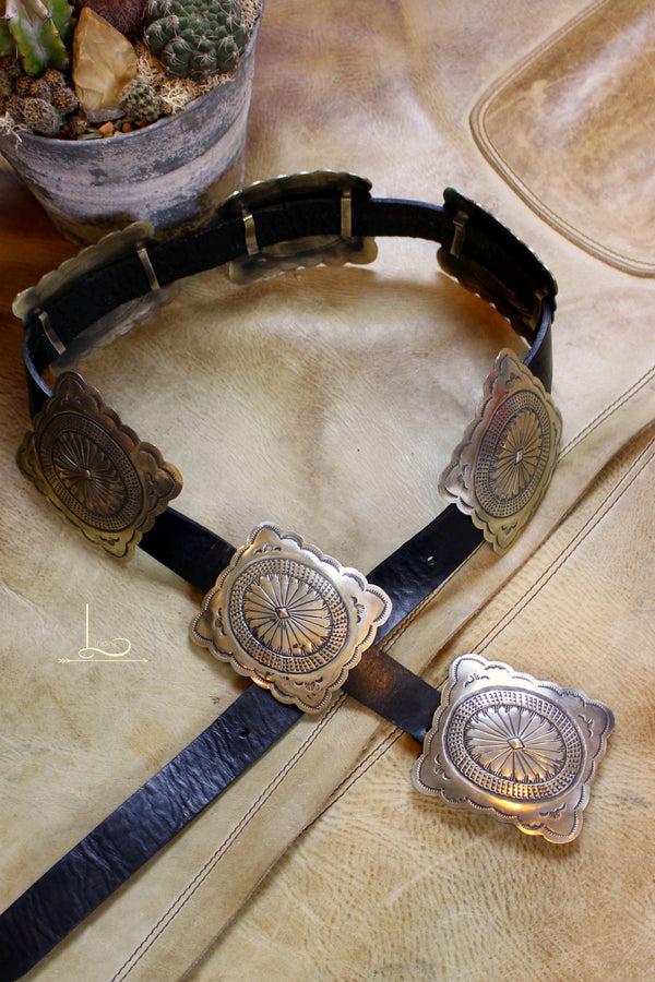 Rio Concho Belt in Black - L Trading