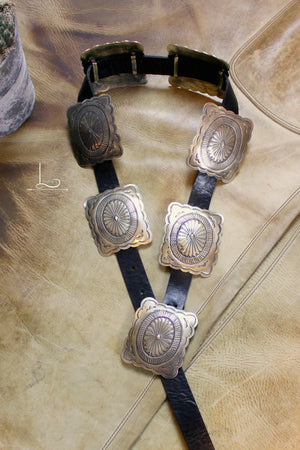 Rio Concho Belt in Black - L Trading