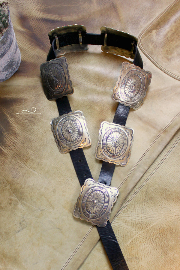 Rio Concho Belt in Black - L Trading
