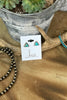 Turquoise Triangle Studs - L Trading
