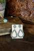 Navajo Turquoise Teardrop Earrings - L Trading