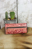 Antonio Tooled Leather Wallet in Pink