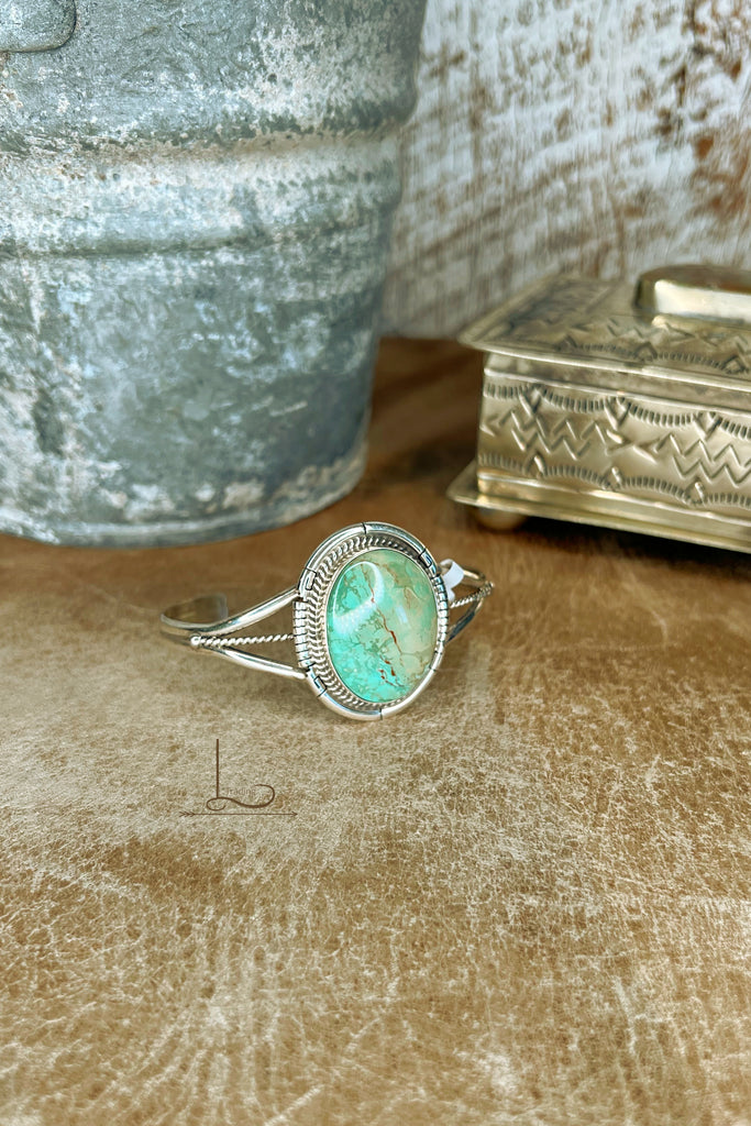 Thunder Mountain Turquoise Sterling Cuff