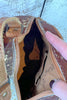 The Tucson Gold Acid Wash Cowhide Mini Backpack
