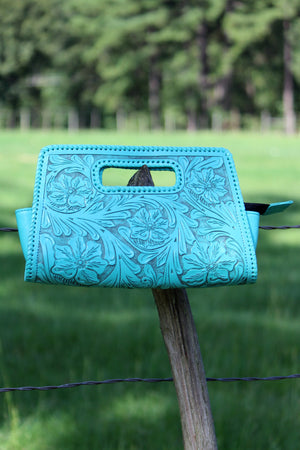 Sobre Chico Clutch in Turquoise - L Trading